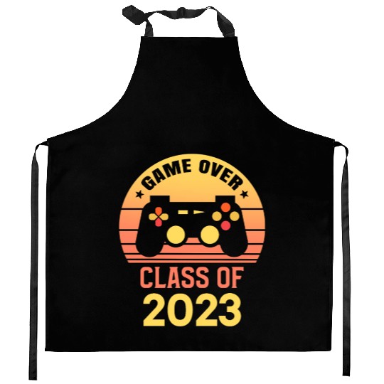 Game Over Class of 2023 Graduation Decorations Kitchen Aprons