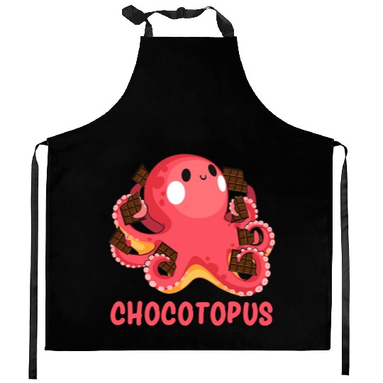Chocotopus Octopus Funny Sweet Tooth Kitchen Aprons