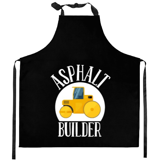 asphalt builder street builder construction worker Kitchen Aprons