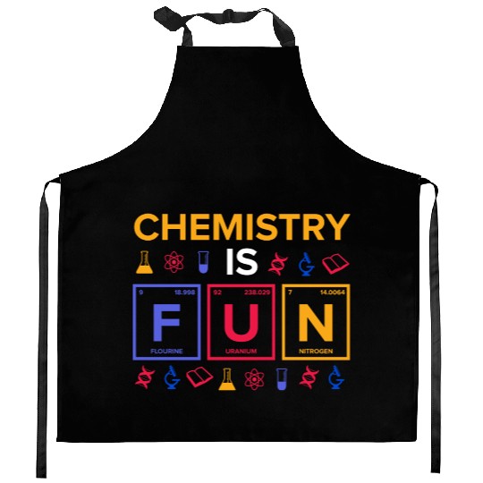 Chemistry Fun Reaction Kitchen Aprons