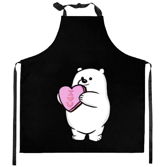 Valentine s Day Polar Bear Kitchen Aprons