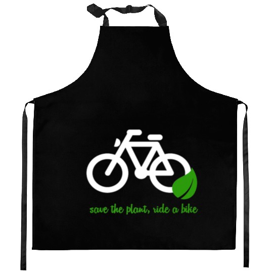 Save The Planet Ride A Bike Kitchen Aprons