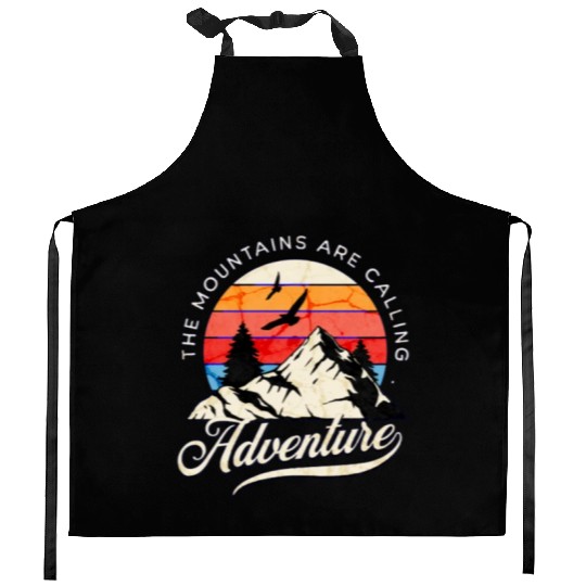 the mountains are calling Kitchen Aprons