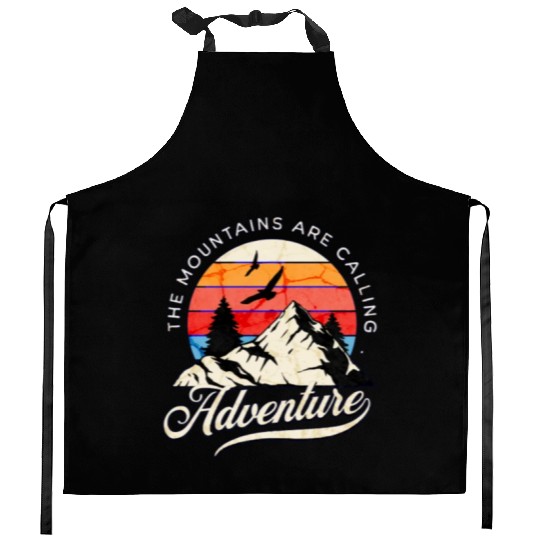 the mountains are calling Kitchen Aprons