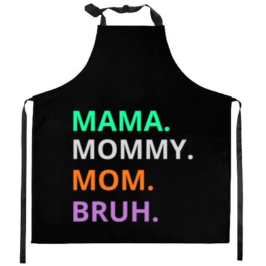 vintage international women's day mama,mommy;bruh Kitchen Aprons
