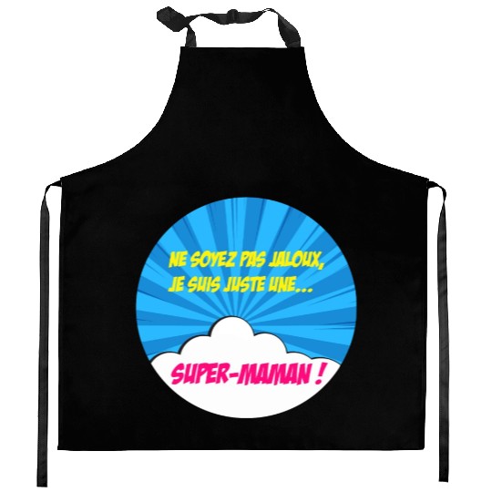 Super-mom super-hero. Best mom Mother's day Comics Kitchen Aprons