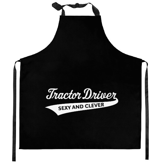 Tractor Driver – Sexy And Clever (Farmer / W) Kitchen Aprons