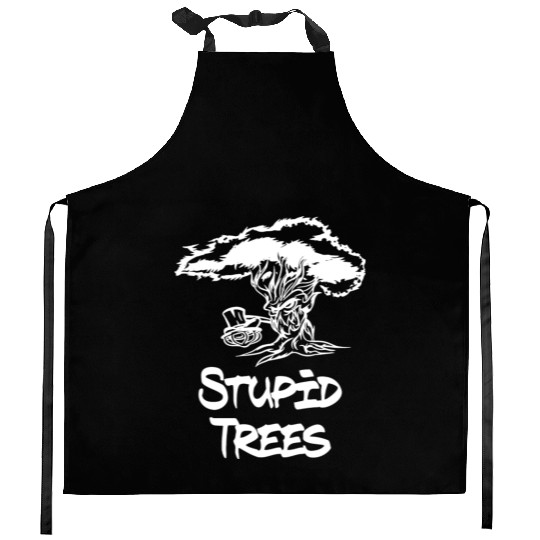 Stupid Trees Disc Golf Kitchen Aprons