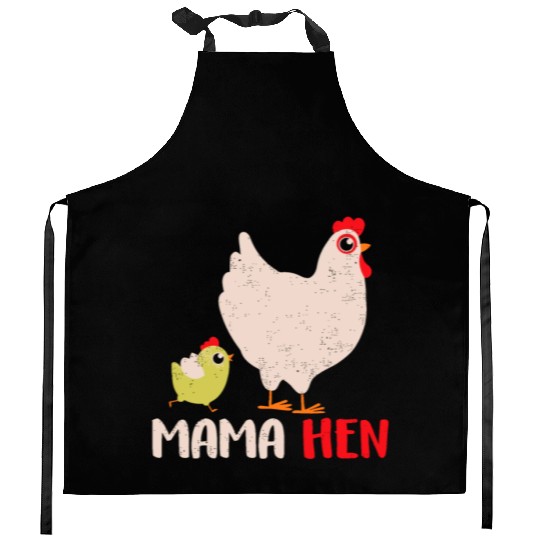 Fun Mother's Day Mama Hen Gift Farm Animal Kitchen Aprons