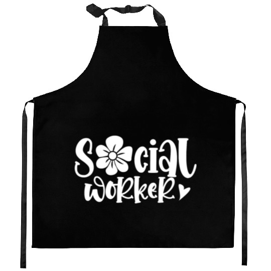 Social Worker Graduation Work Job Kitchen Aprons
