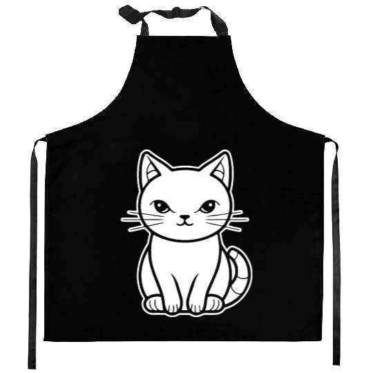 Cat Kitten Feline Meow Kitchen Aprons