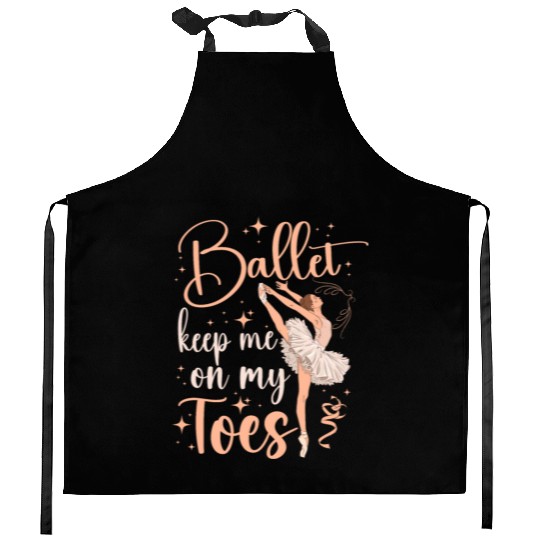 Ballet Dancer Dance Girl Ballerina Kitchen Aprons