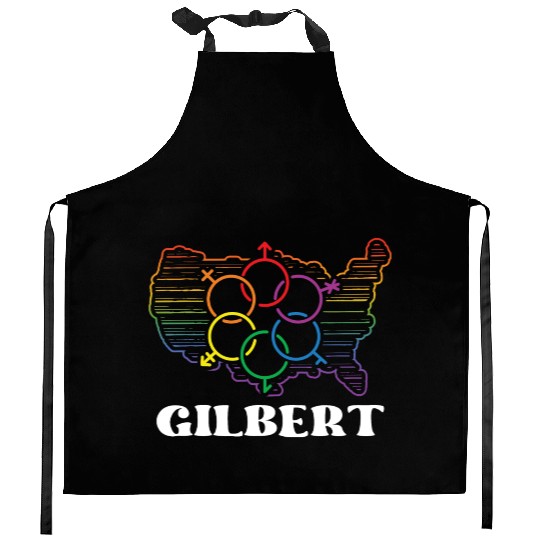 Gilbert Pride Month Pride Flag LGBT Community LGBT Kitchen Aprons