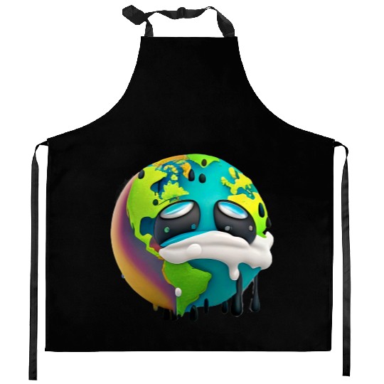ECOLIVING, SAVE EARTH Kitchen Aprons