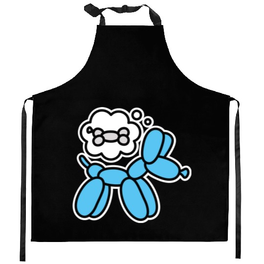 Balloon dog and bone Balloon artist Balloon animal Kitchen Aprons