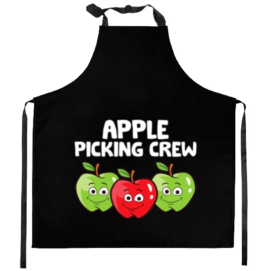 Apple Farmer Apple Lover Fruit Funny Apple Picking Kitchen Aprons