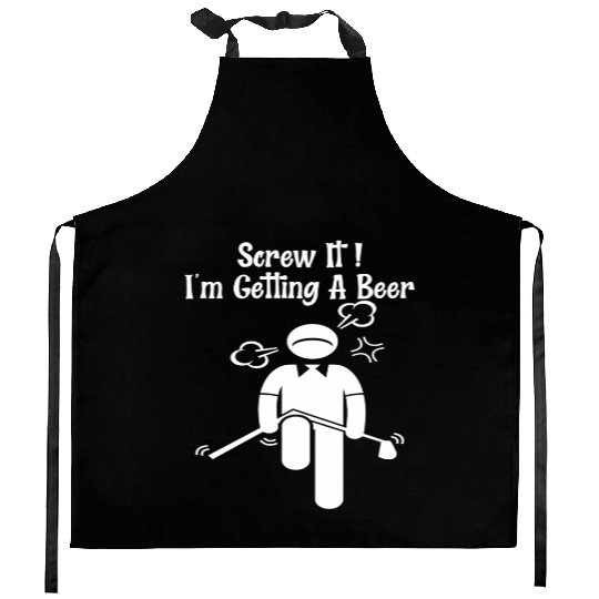 Golf Beer Golfer Father Day Mother Day Kitchen Aprons