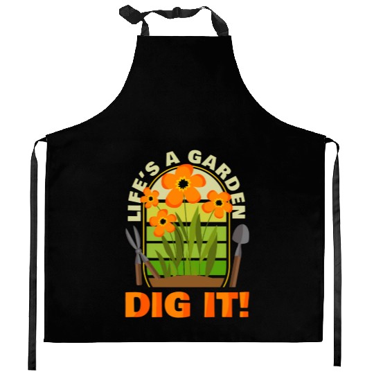 Gardening Gardener Plant Life'S A Garden Dig It Kitchen Aprons
