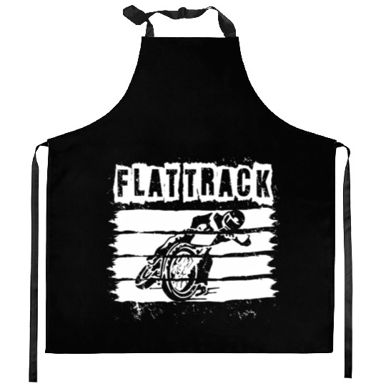 Flat Track Motorcycle Dirt Track Speedway Kitchen Aprons