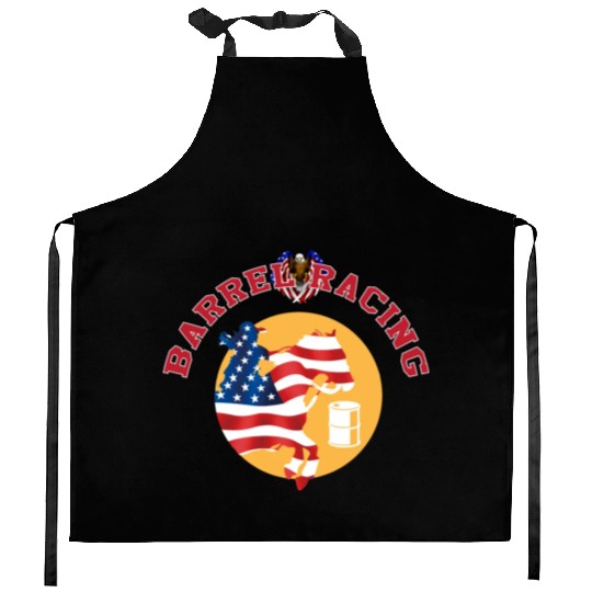 Cowgirl Barrel Racing Sport Come On Cowgirl Art Kitchen Aprons