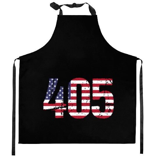 405 Oklahoma Area Code Kitchen Aprons