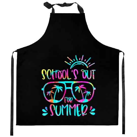 Last Day Of School Schools Out For Summer Teacher Kitchen Aprons
