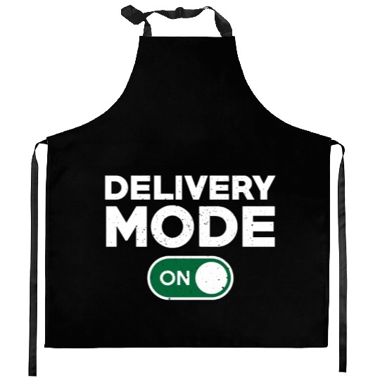 Funny Delivery Driver Design Kitchen Aprons