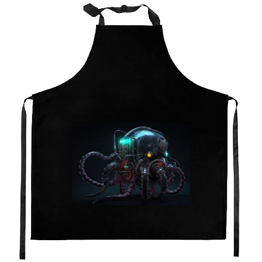 Cybernetic Ink Kitchen Aprons