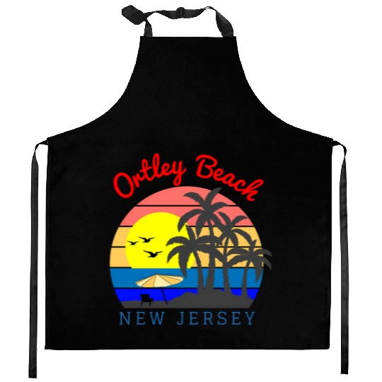 Ortley Beach New Jersey Beach Sunset Kitchen Aprons