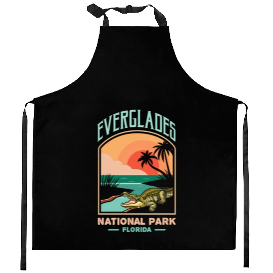 Everglades National Park Us Crocodile Florida Alli Kitchen Aprons