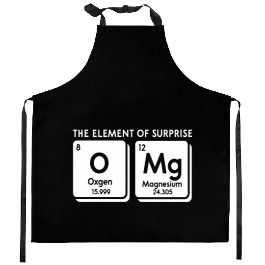 Periodic Table Omg The Element Of Surprise Science Kitchen Aprons