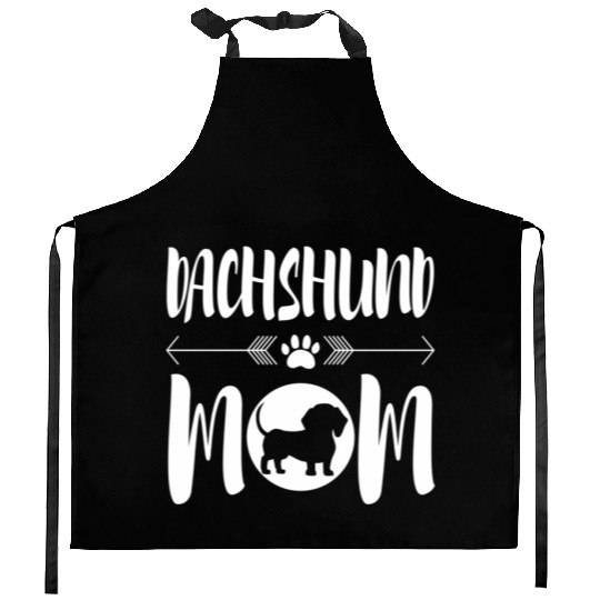 Dachshund Mom Dog Mommy Saying Kitchen Aprons
