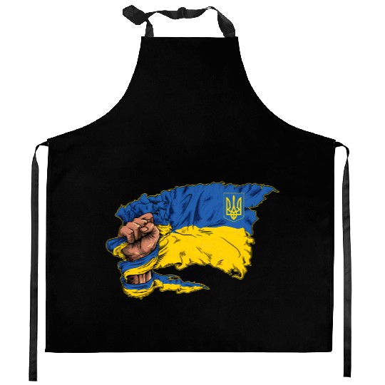 Ukraine Ukrainian Flag Pride Ukraine Flag Symbol Kitchen Aprons