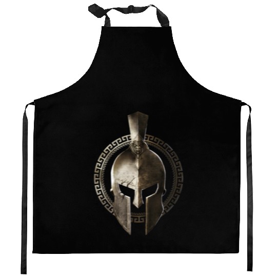 Spartan Helmet Warrior Gladiator Workout Sparta Gr Kitchen Aprons