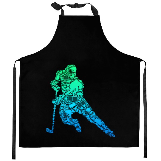 Hockey Player Ice Hockey Youth Kitchen Aprons