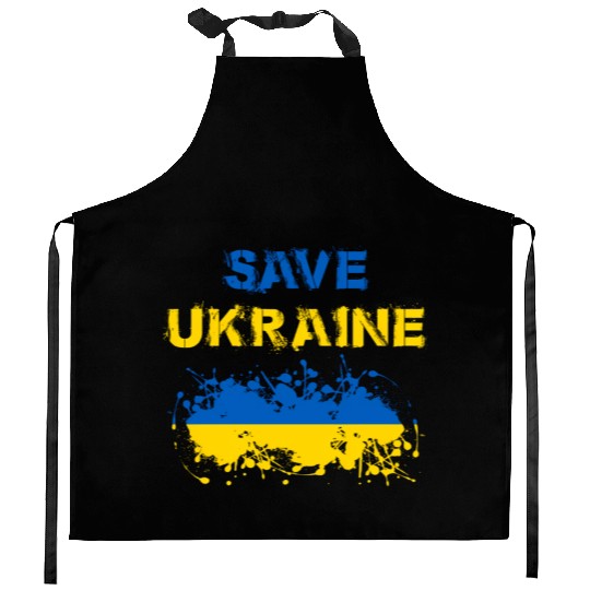 Save Ukraine Ukranian Kitchen Aprons