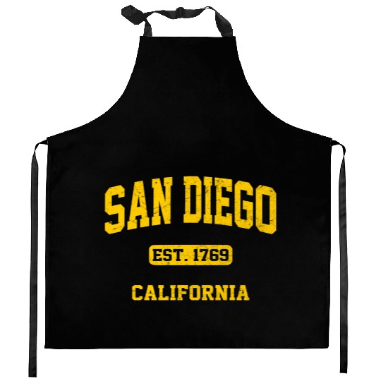 San Diego California State Athletic Style Kitchen Aprons