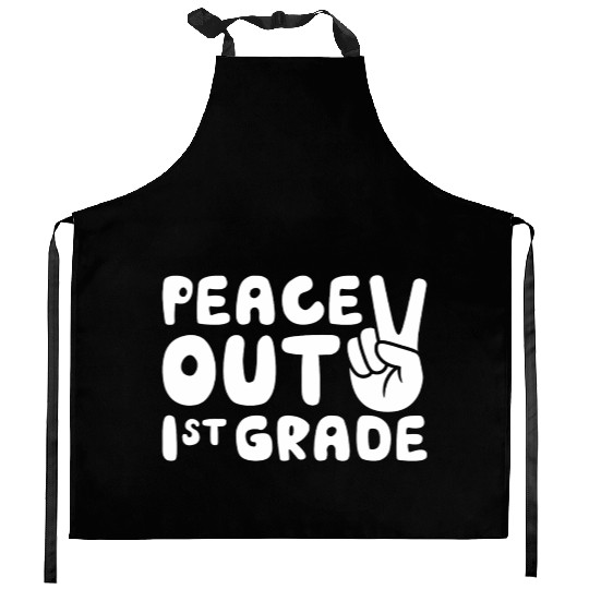 Pumpkin witch hat trick or treat peace love hallow Kitchen Aprons