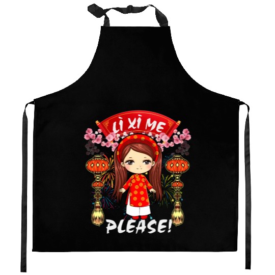 Li Me Please Vietnamese Lunar New Year Kitchen Aprons