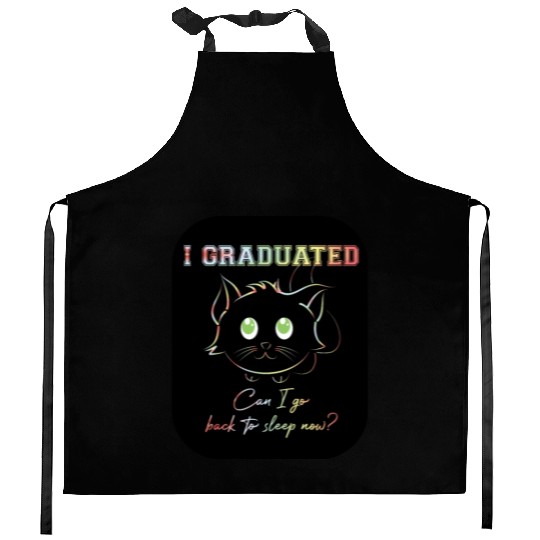 Funny Cute Can I Go Back To Sleep Graduation Kitchen Aprons