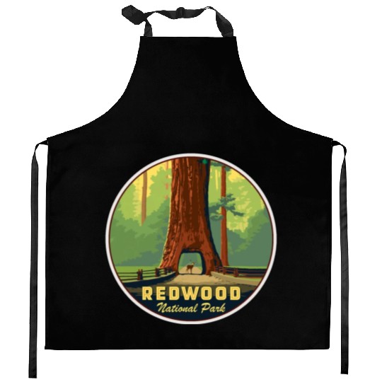 Redwood National Park Kitchen Aprons