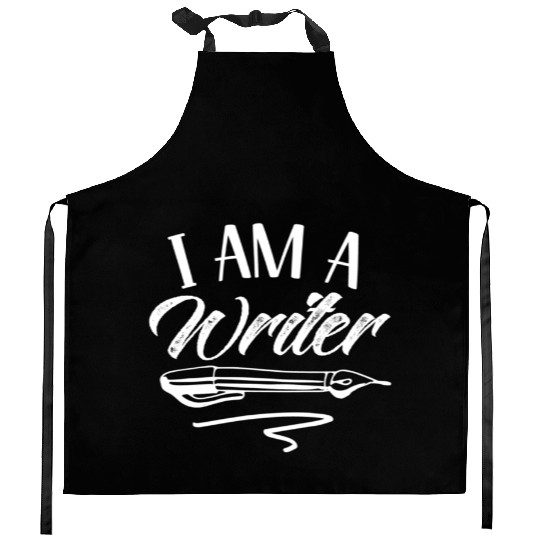 I Am A Writer Job Writing Author Write Kitchen Aprons