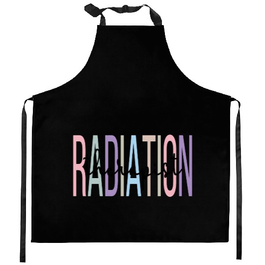 Proud Radiation Therapist Radiation Therapy Kitchen Aprons