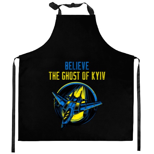 The Ghost Of Kyiv Believe Ukraine I Stand With Ukr Kitchen Aprons