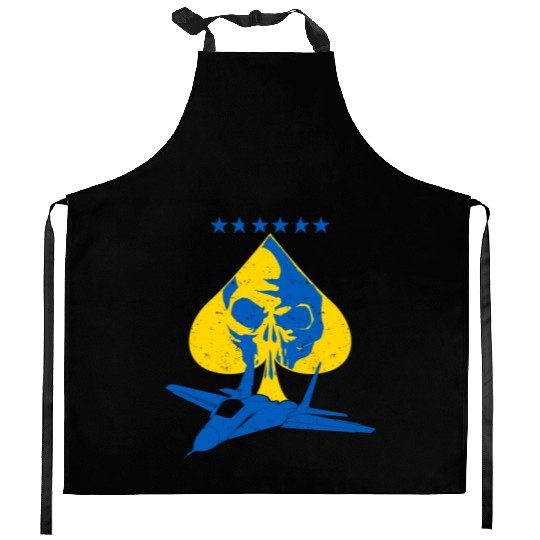 The Ghost Of Kyiv Kiev Ukraine Ace Fighter Pilot Kitchen Aprons