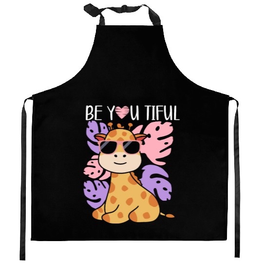 Giraffe Animal Lover Widlife Safari Zoo Zookeeper Kitchen Aprons