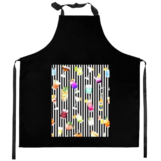 Cocktail Alcohol Happy Hour Lover Kitchen Aprons
