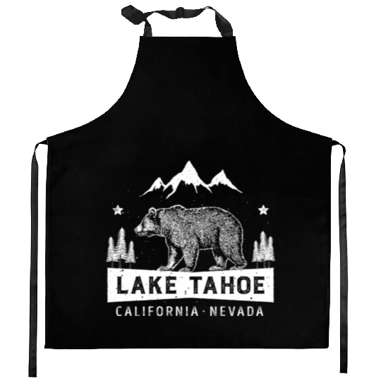 Lake Tahoe California Nevada Bear Kitchen Aprons