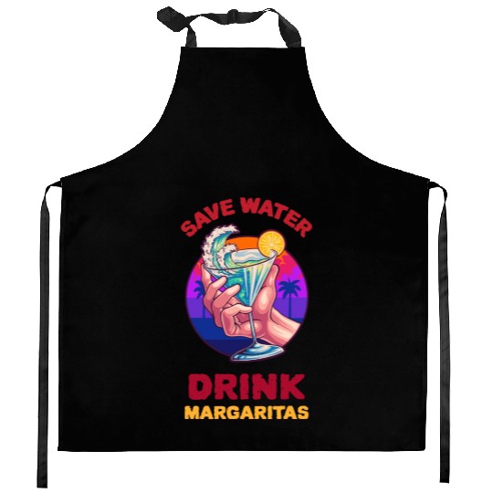 Margarita Save The Environment Kitchen Aprons