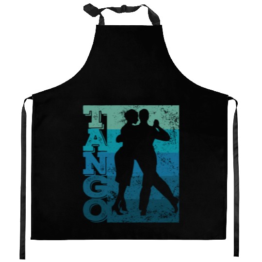 Tango Argentino Dancing Heartbeat Milonga Vals Tan Kitchen Aprons